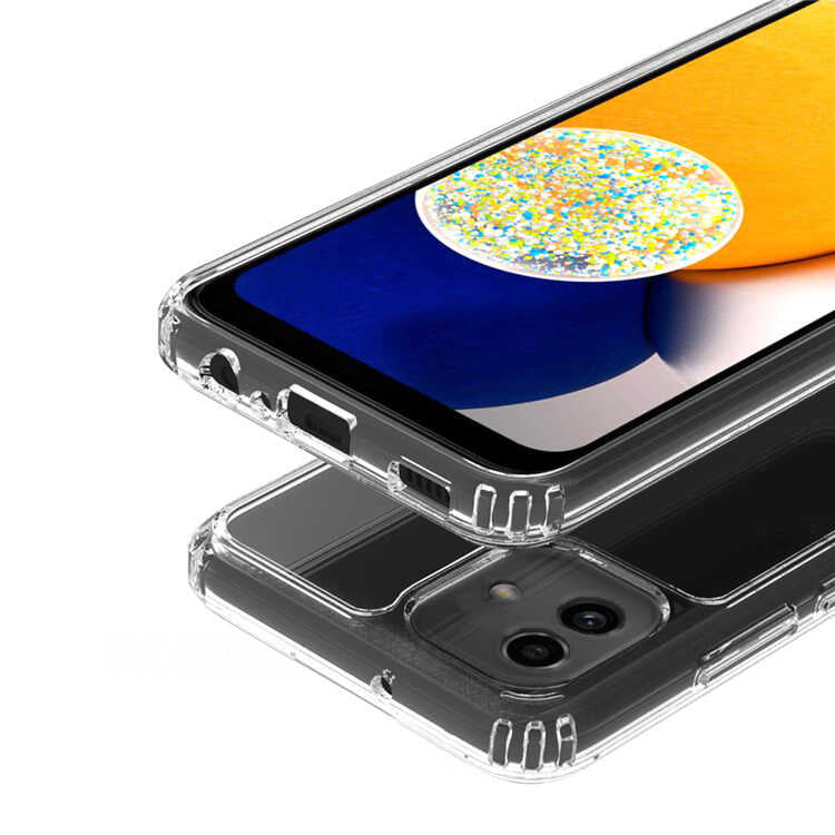 Galaxy A04E Kılıf Zore 2mm Anti Shock Silikon Renksiz