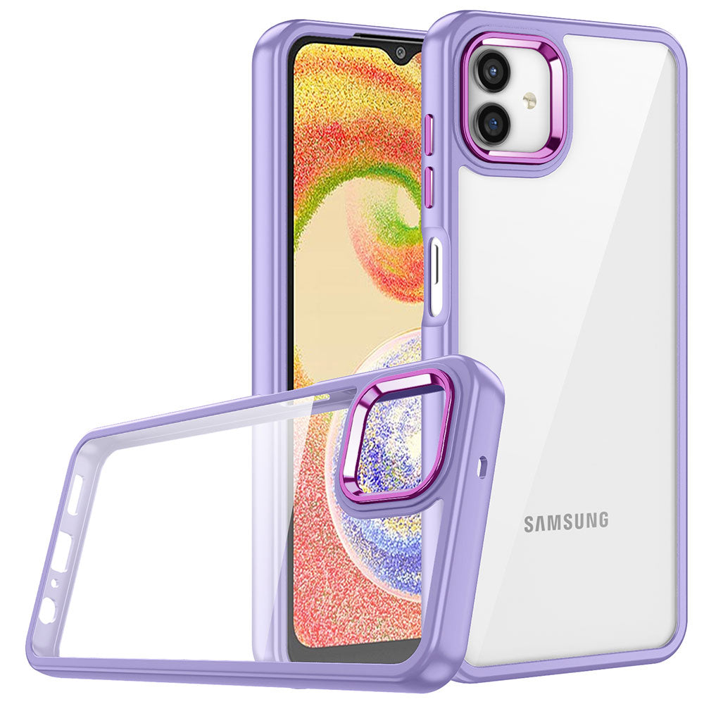 Galaxy A04E Kılıf Zore Flora Kapak Lila