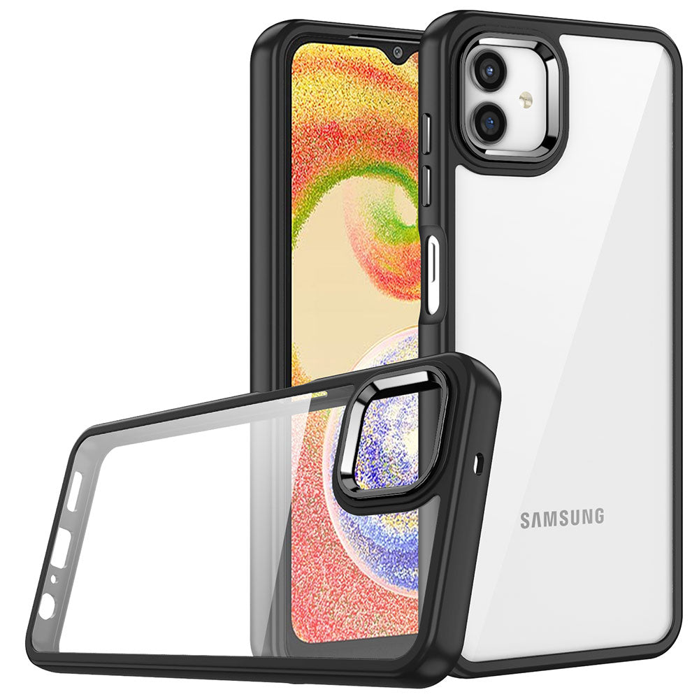 Galaxy A04E Kılıf Zore Flora Kapak Siyah