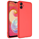 Galaxy A04E Kılıf Zore Mara Lansman Kapak Kırmızı