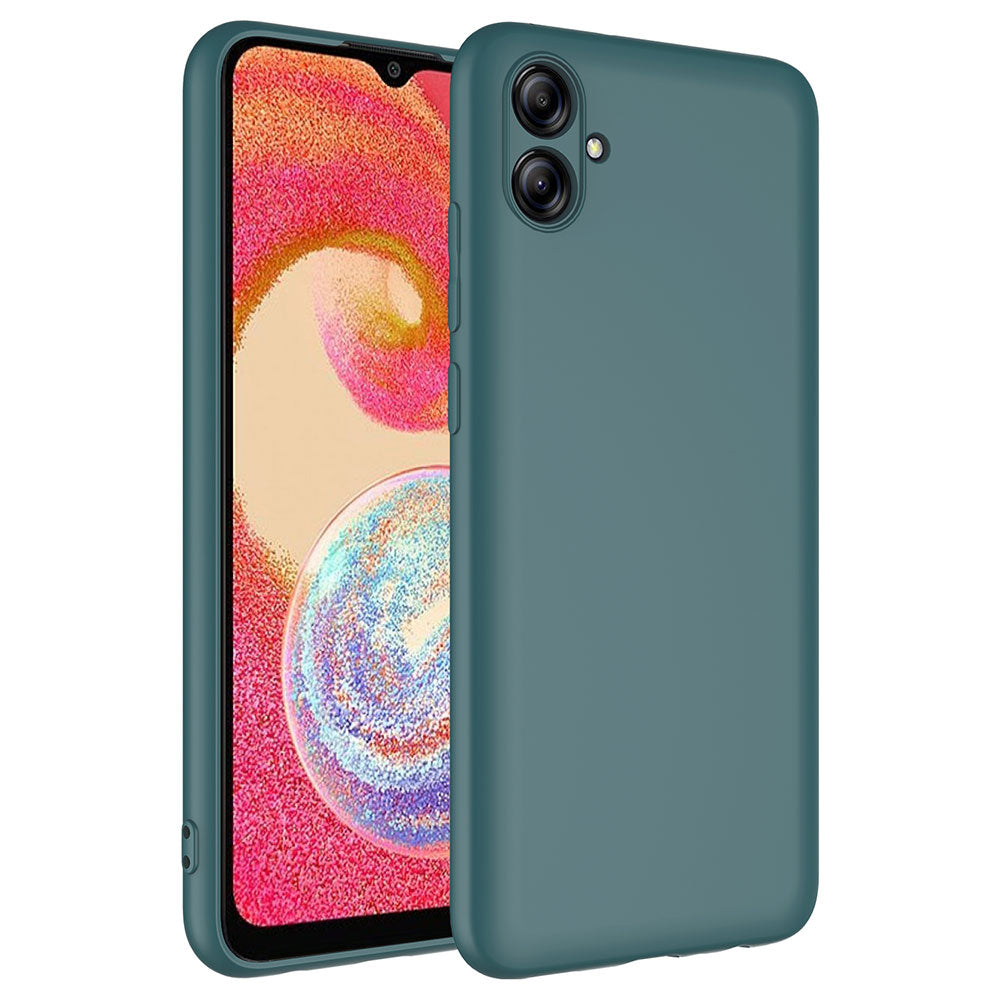 Galaxy A04E Kılıf Zore Mara Lansman Kapak Koyu Yeşil