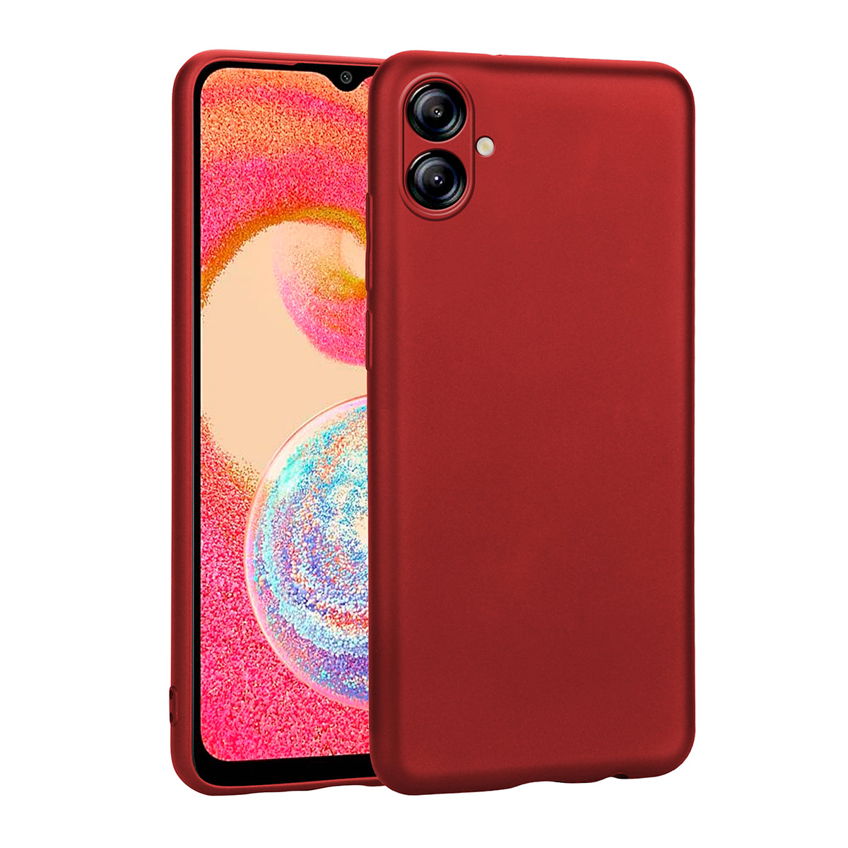 Galaxy A04E Kılıf Zore Premier Silikon Kapak Kırmızı