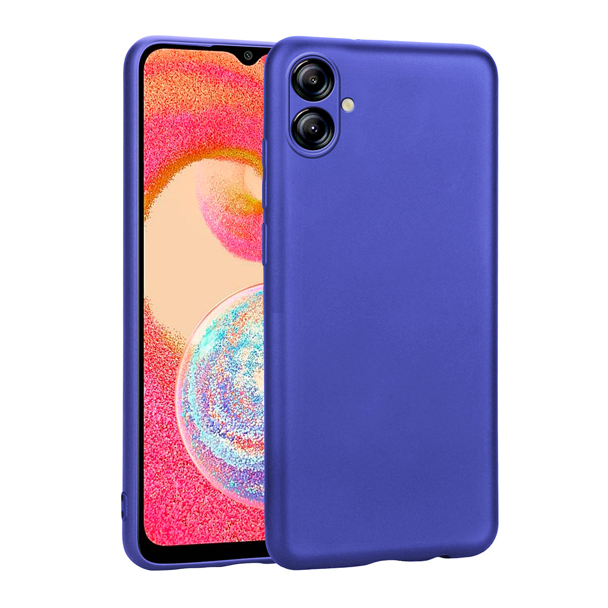Galaxy A04E Kılıf Zore Premier Silikon Kapak Saks Mavi