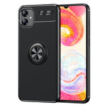 Galaxy A04E Kılıf Zore Ravel Silikon Kapak Siyah-Mavi