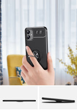 Galaxy A04E Kılıf Zore Ravel Silikon Kapak Siyah
