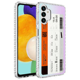 Galaxy A04S Kılıf Airbag Kenarlı Renkli Desenli Silikon Zore Elegans Kapak NO1