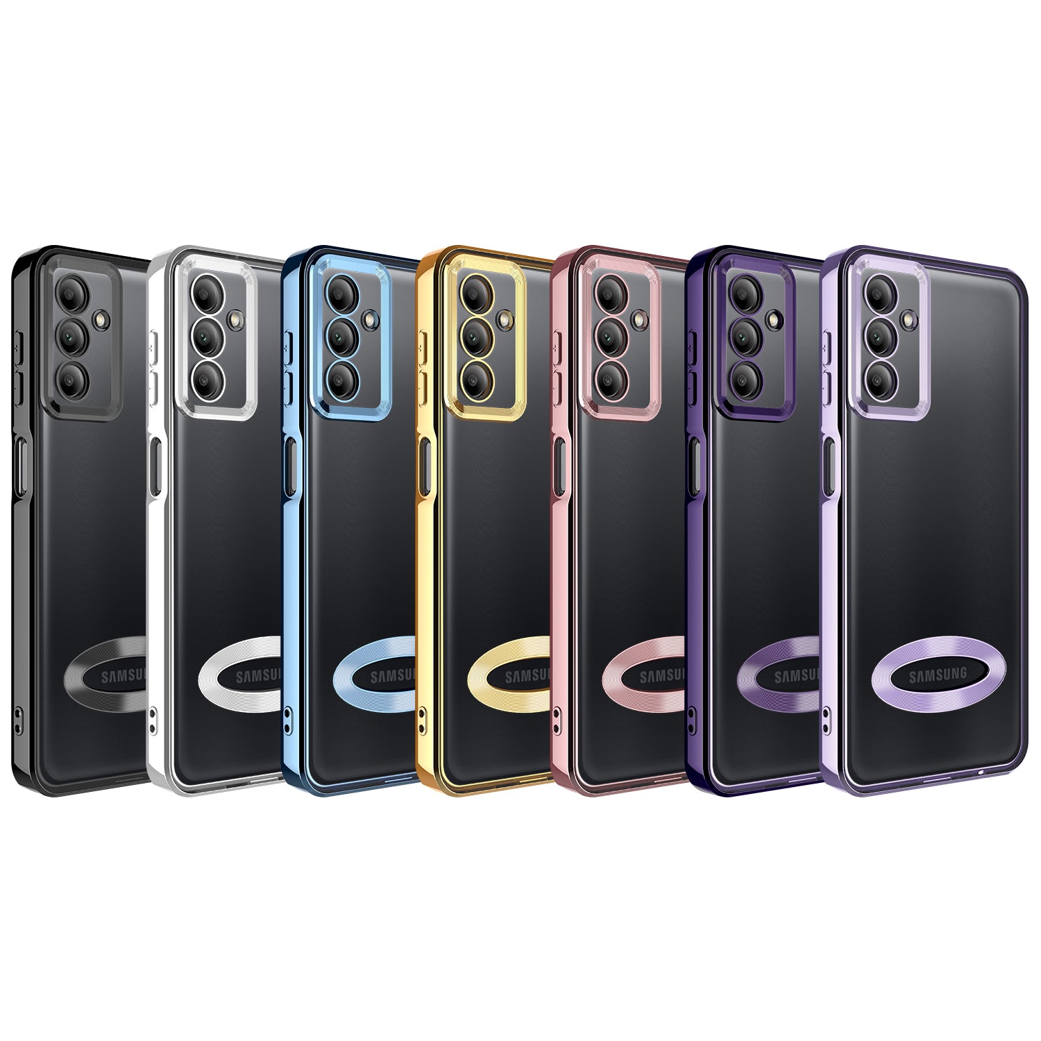 Galaxy A04S Kılıf Kamera Korumalı Logo Gösteren Zore Omega Kapak Siyah