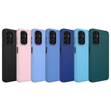 Galaxy A04S Kılıf Metal Çerçeve ve Buton Tasarımlı Silikon Zore Luna Kapak Koyu Yeşil
