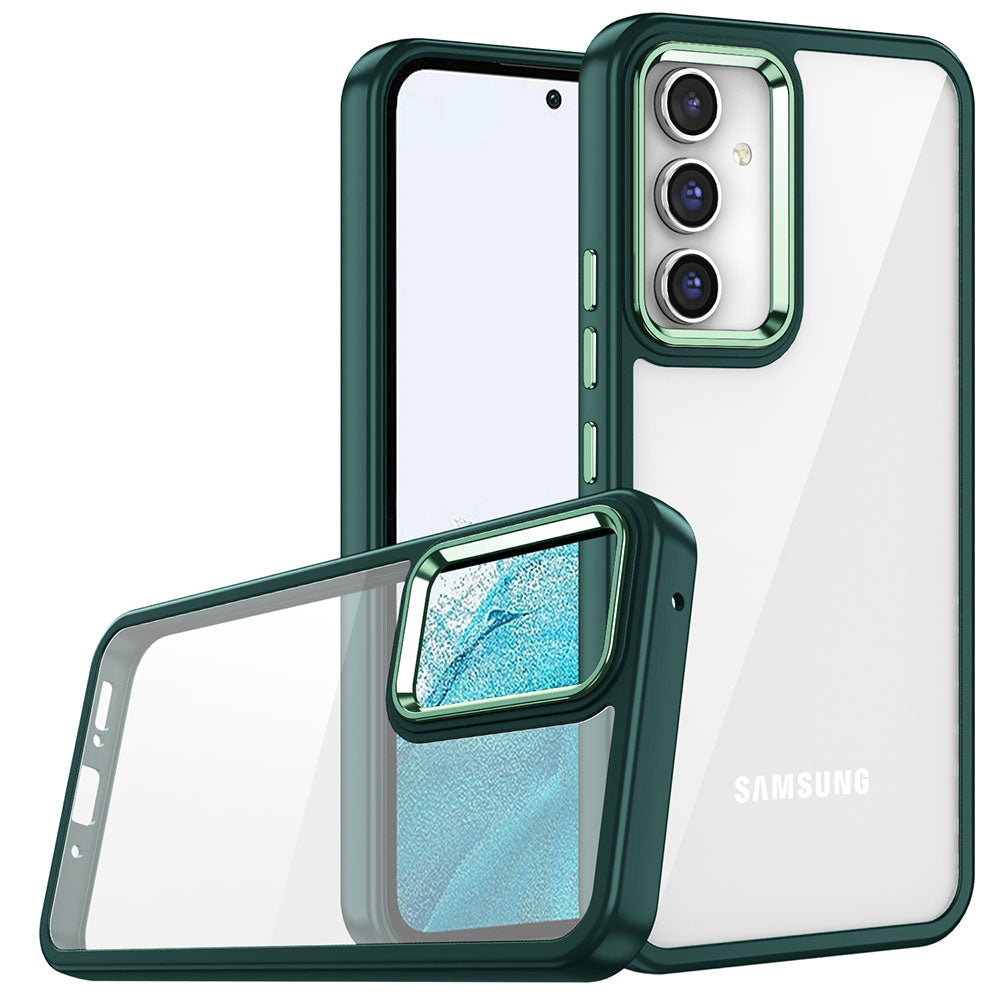 Galaxy A04S Kılıf Zore Flora Kapak Yeşil