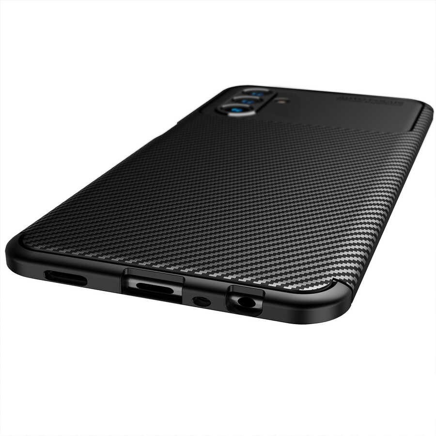 Galaxy A04S Kılıf Zore Negro Silikon Kapak Siyah