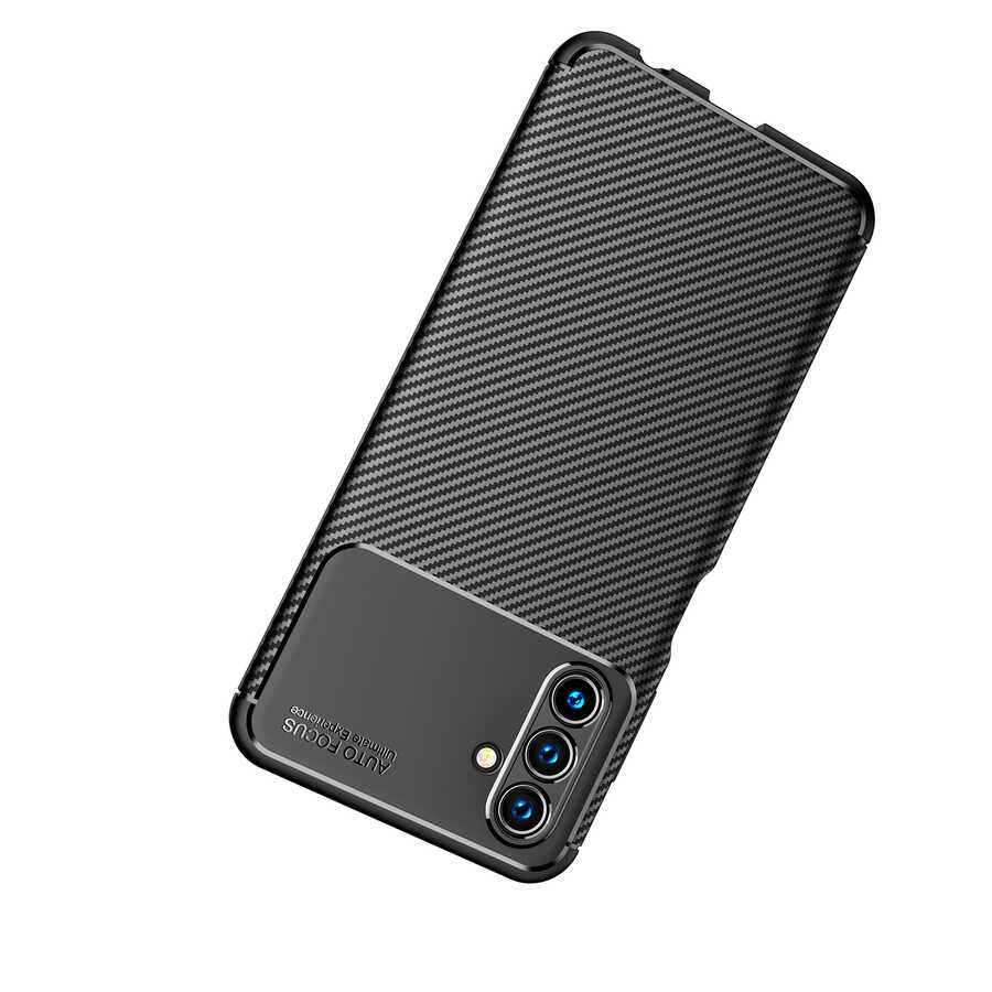 Galaxy A04S Kılıf Zore Negro Silikon Kapak Siyah