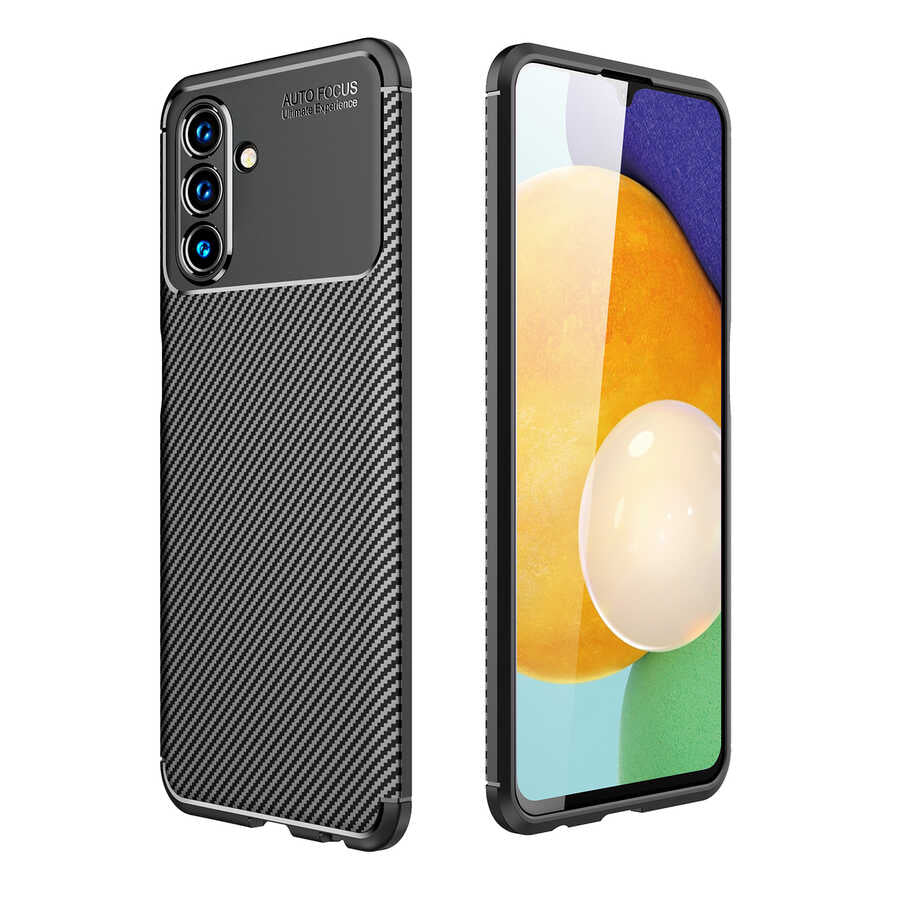 Galaxy A04S Kılıf Zore Negro Silikon Kapak Siyah
