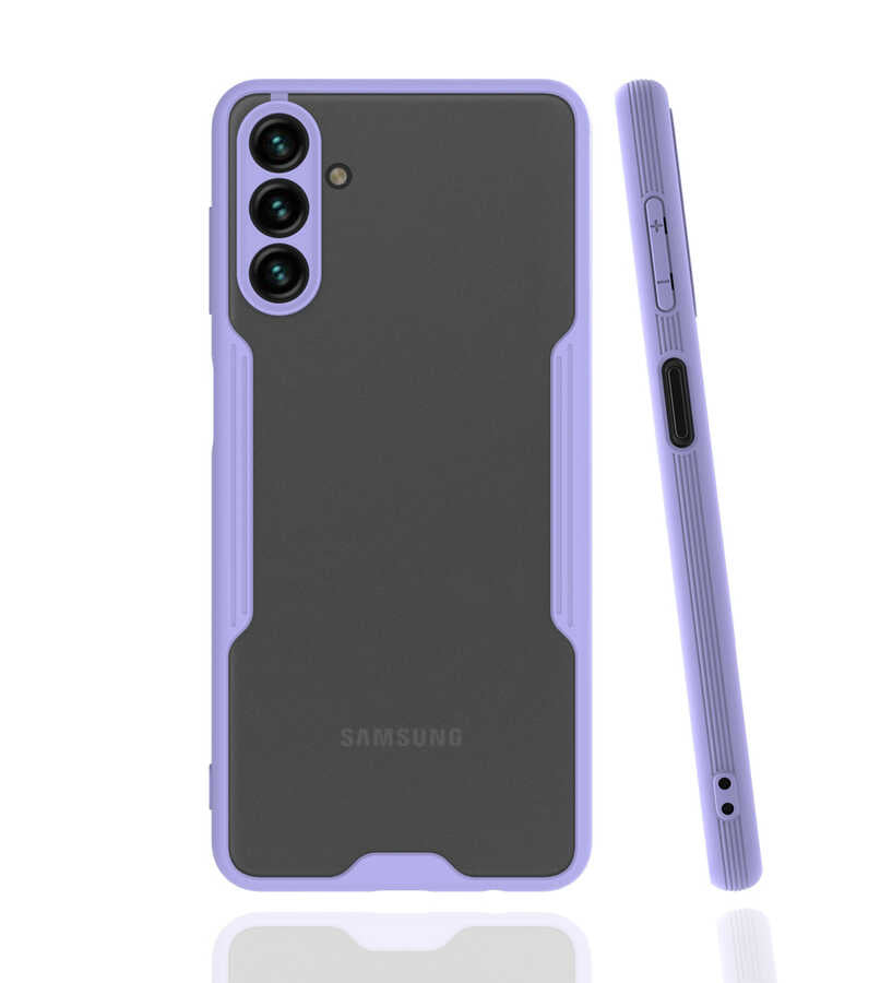 Galaxy A04S Kılıf Zore Parfe Kapak Sarı