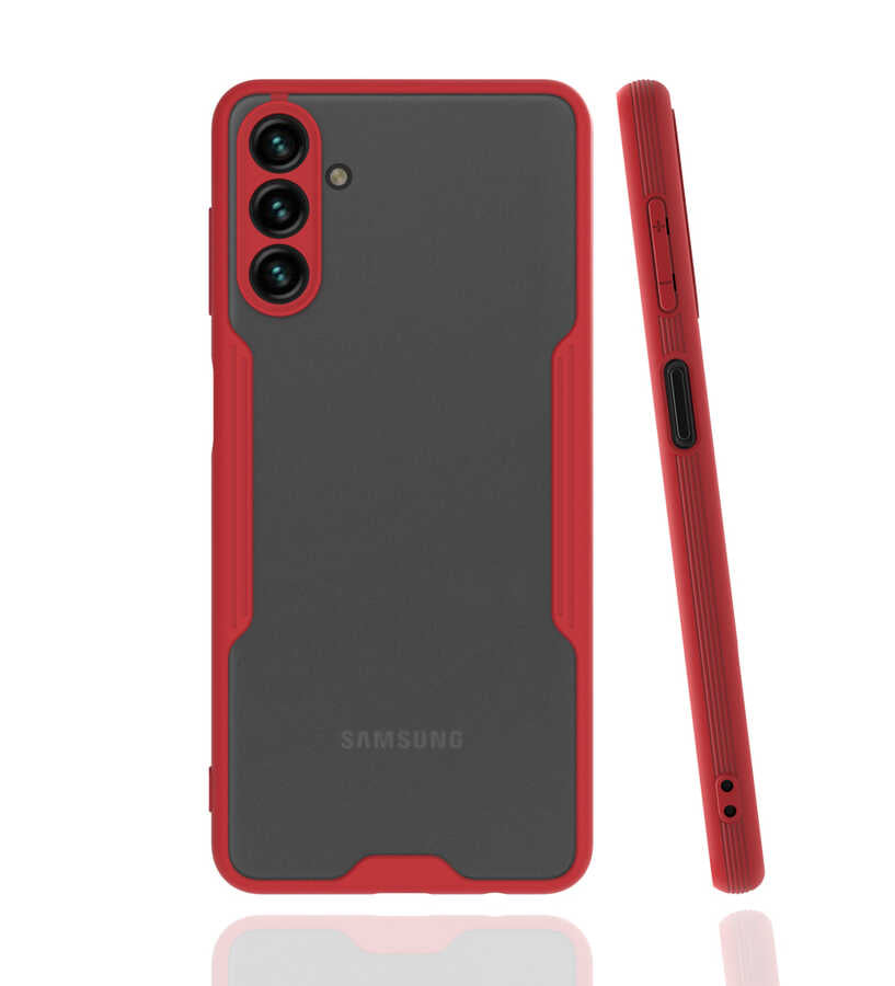 Galaxy A04S Kılıf Zore Parfe Kapak Kırmızı