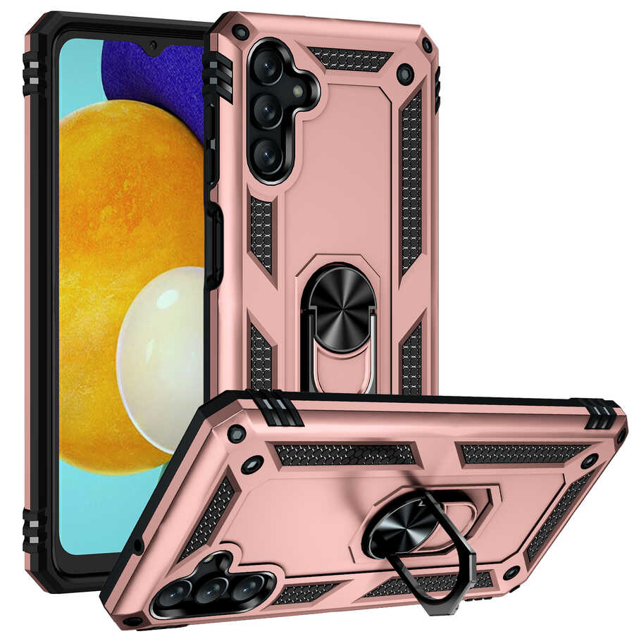 Galaxy A04S Kılıf Zore Vega Kapak Rose Gold