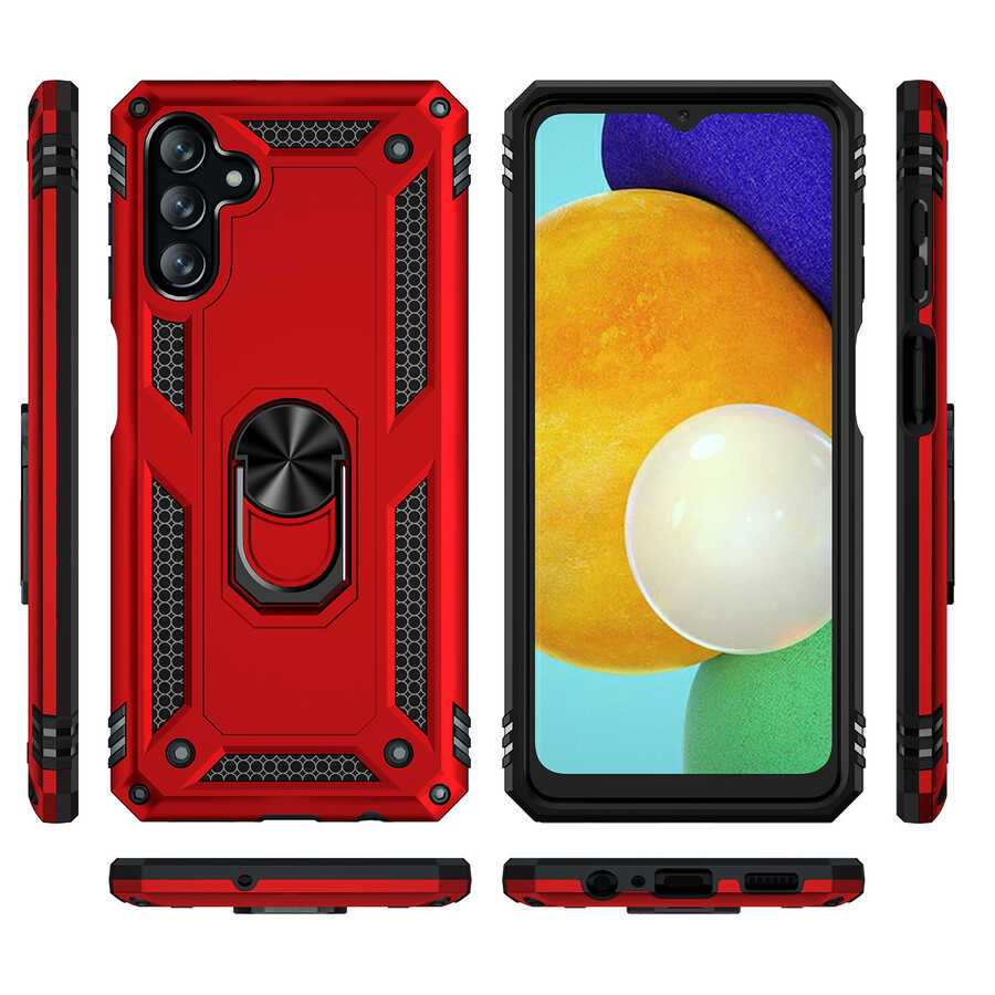 Galaxy A04S Kılıf Zore Vega Kapak Gold