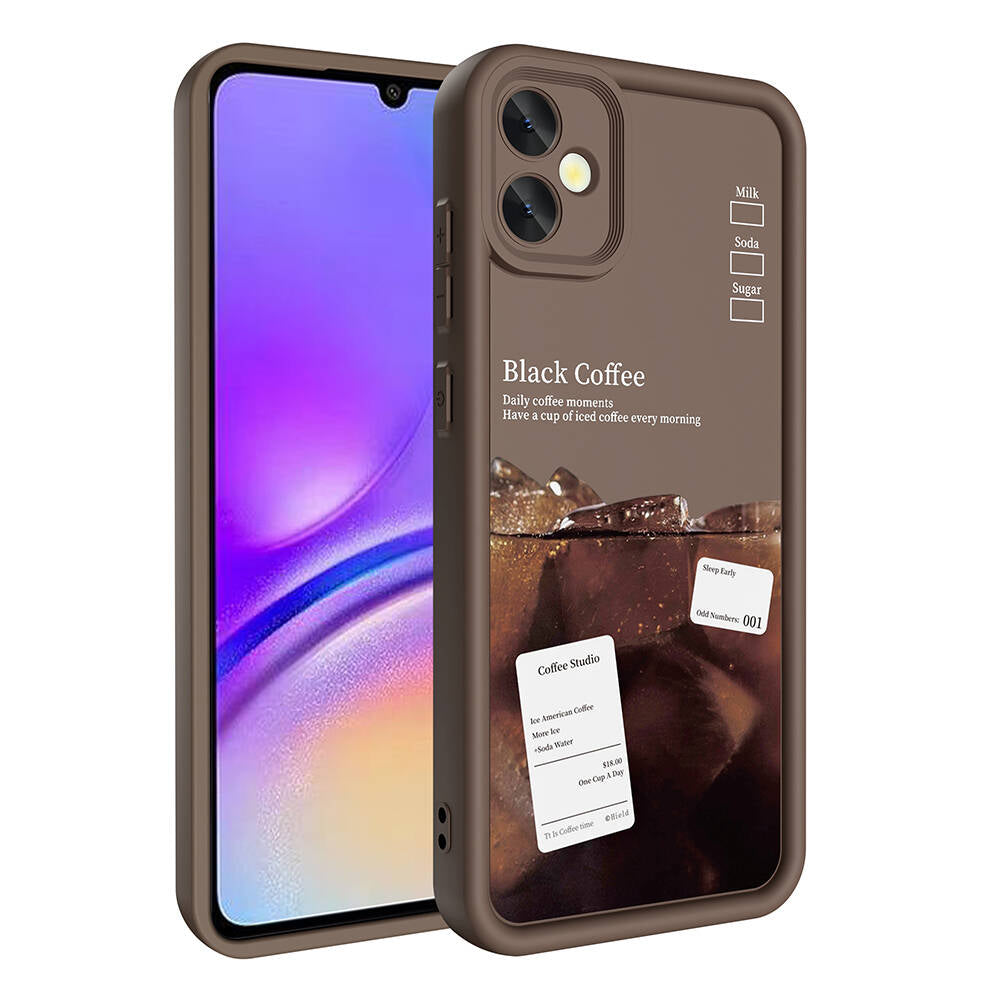 Galaxy A05 Kılıf Kamera Korumalı Baskılı Arka Yüzey Zore Klas Kapak Siyah