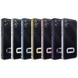 Galaxy A05 Kılıf Kamera Korumalı Logo Gösteren Zore Omega Kapak Rose Gold
