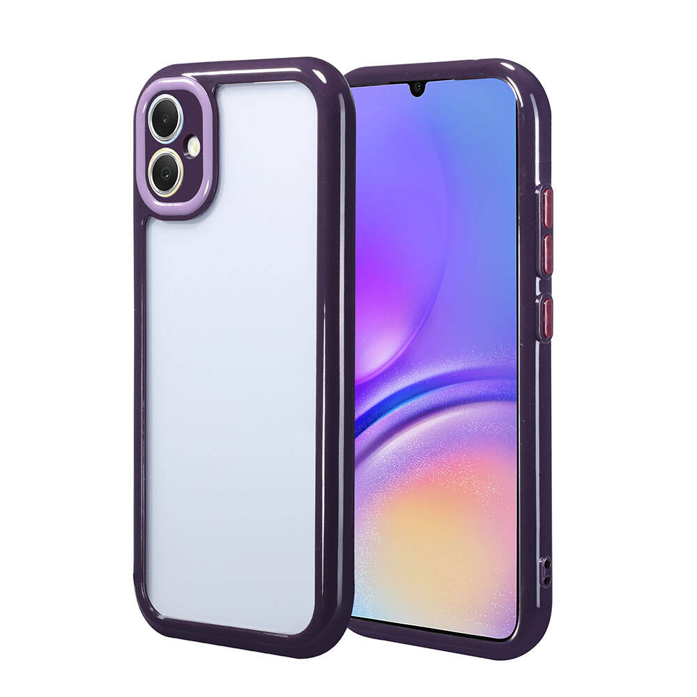 Galaxy A05 Kılıf Kamera Korumalı Renkli Kenar ve Çerçeve Tasarımlı Zore Vitamin Kapak Yeşil