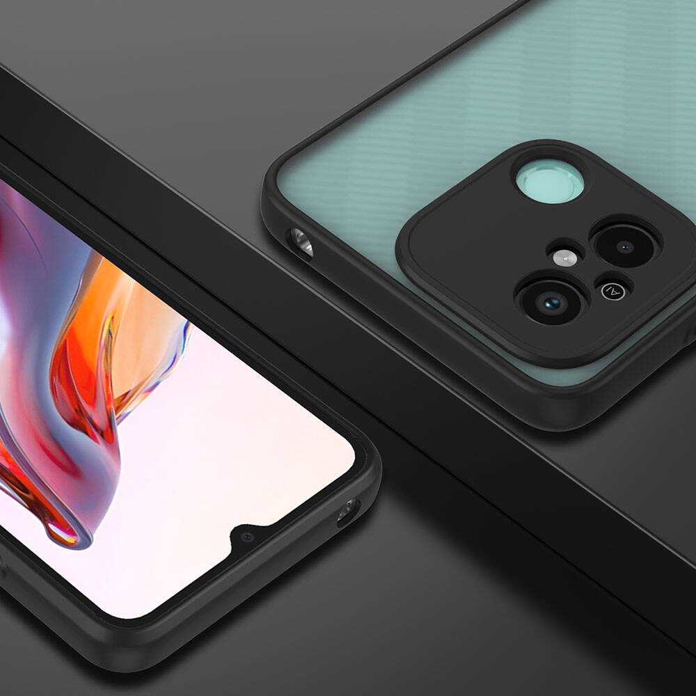 Xiaomi Redmi 12C Kılıf Zore Hux Kapak Lacivert