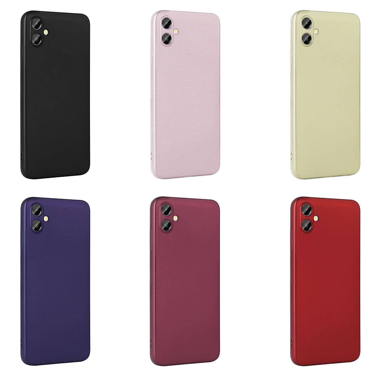 Galaxy A05 Kılıf Zore Premier Silikon Kapak Mürdüm