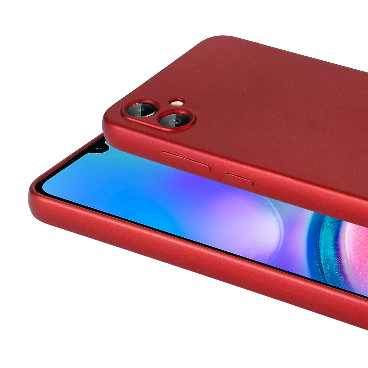 Galaxy A05 Kılıf Zore Premier Silikon Kapak Kırmızı