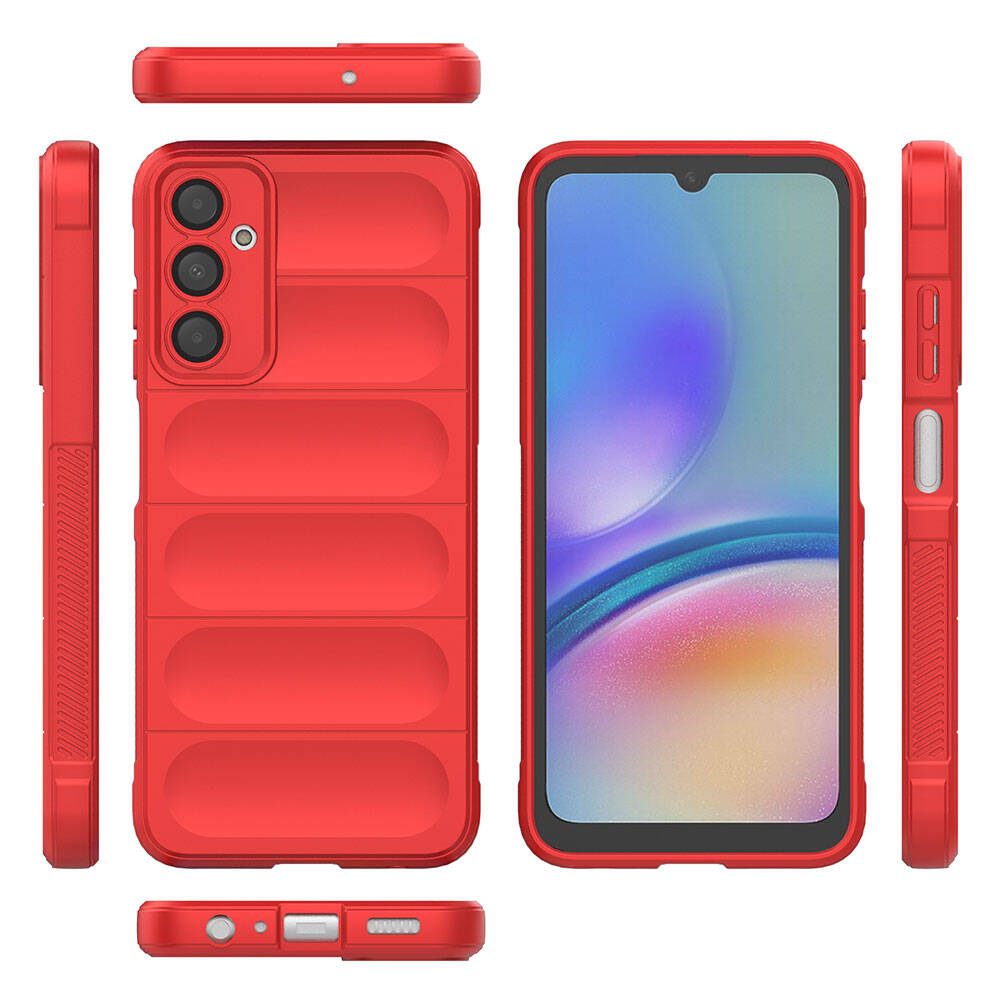Galaxy A05S Kılıf Esnek TPU Oyuklu Arka Yüzey Tasarımlı Zore Etnik Silikon Kapak Lacivert