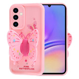 Galaxy A05S Kılıf Kamera Korumalı Figür Tasarımlı Zore Kapya Kapak Pembe Koyu