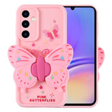 Galaxy A05S Kılıf Kamera Korumalı Figür Tasarımlı Zore Kapya Kapak Pembe Koyu