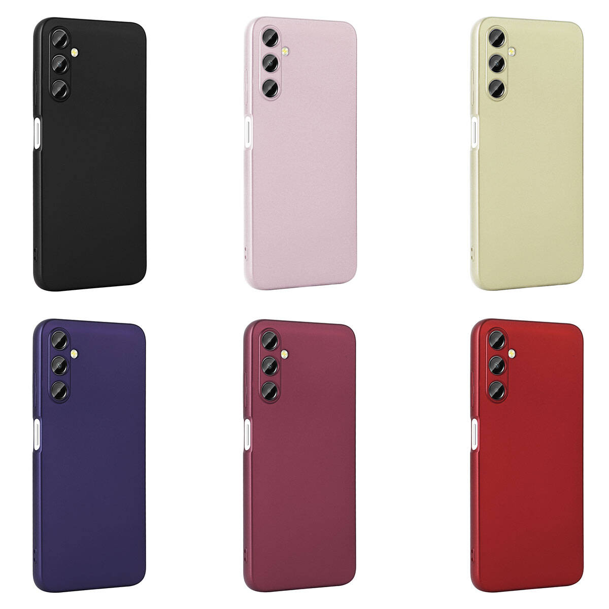 Galaxy A05S Kılıf Zore Premier Silikon Kapak Kırmızı