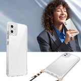 Galaxy A06 Kılıf Airbagli Takılabilir Askı Aparatlı Zore Snap Silikon Kapak Şeffaf