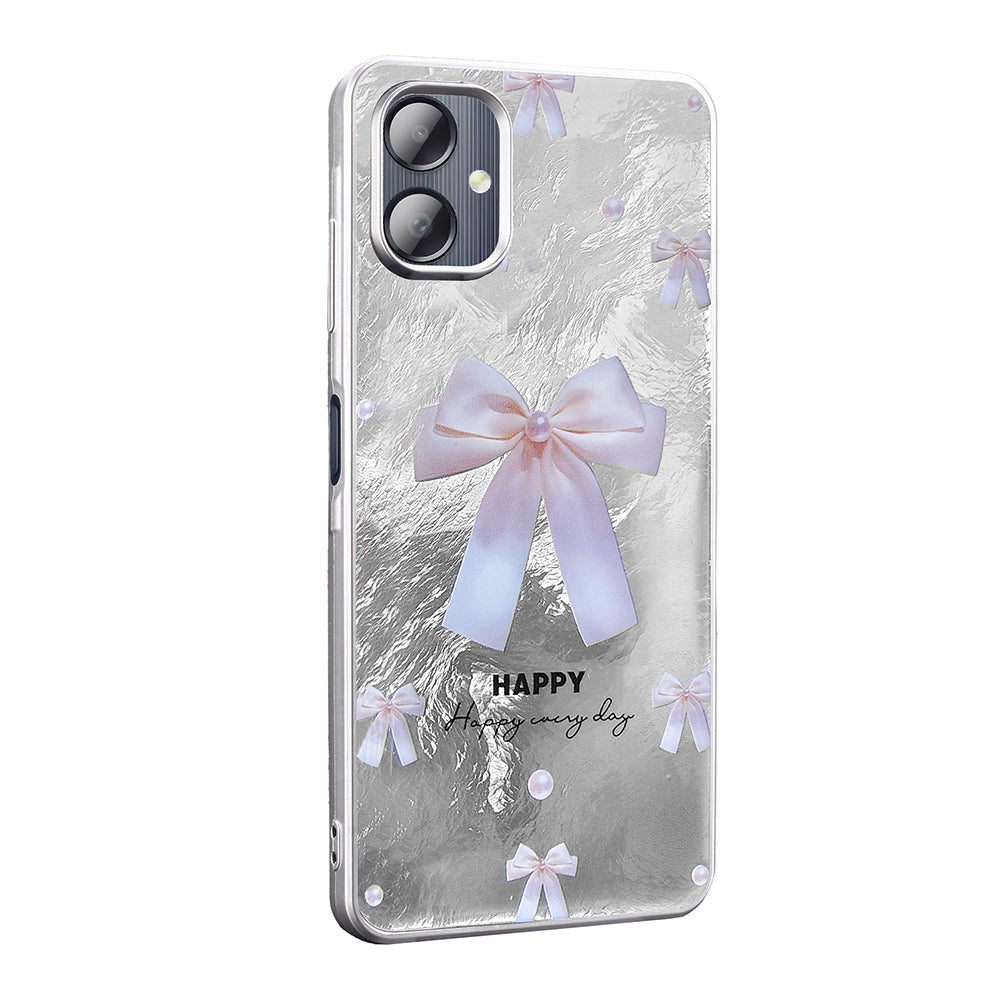 Galaxy A06 Kılıf Desenli Zore Mep Kapak Gri Leopar
