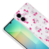 Galaxy A06 Kılıf Kamera Korumalı Desenli Zore Klip Kapak Kalpli Kiraz