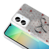 Galaxy A06 Kılıf Kamera Korumalı Figürlü Zore Ponti Silikon Kapak Lila