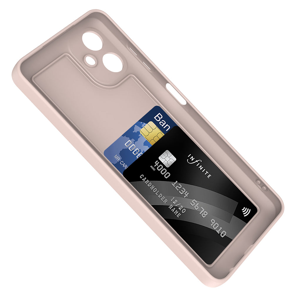 Galaxy A06 Kılıf Kamera Korumalı Kartlık Hazneli Zore Vitra Kapak Kahverengi