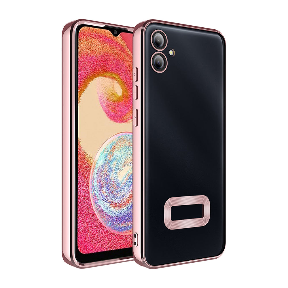 Galaxy A06 Kılıf Kamera Korumalı Logo Gösteren Zore Omega Kapak Sierra Mavi