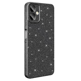 Galaxy A06 Kılıf Kamera Korumalı Simli Lüks Zore Koton Kapak Siyah
