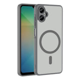 Galaxy A06 Kılıf M-safe Şarj Özellikli Zore Babet Kapak Gri