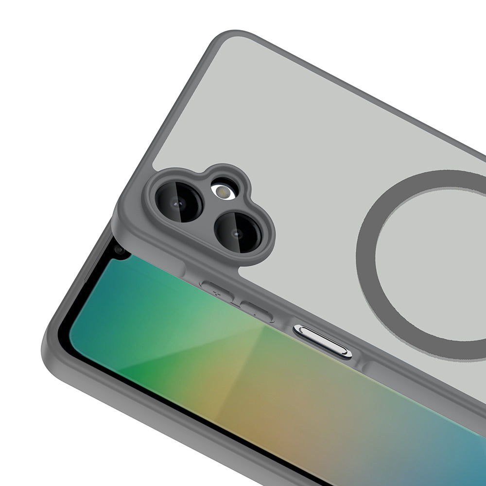 Galaxy A06 Kılıf M-safe Şarj Özellikli Zore Babet Kapak Gri