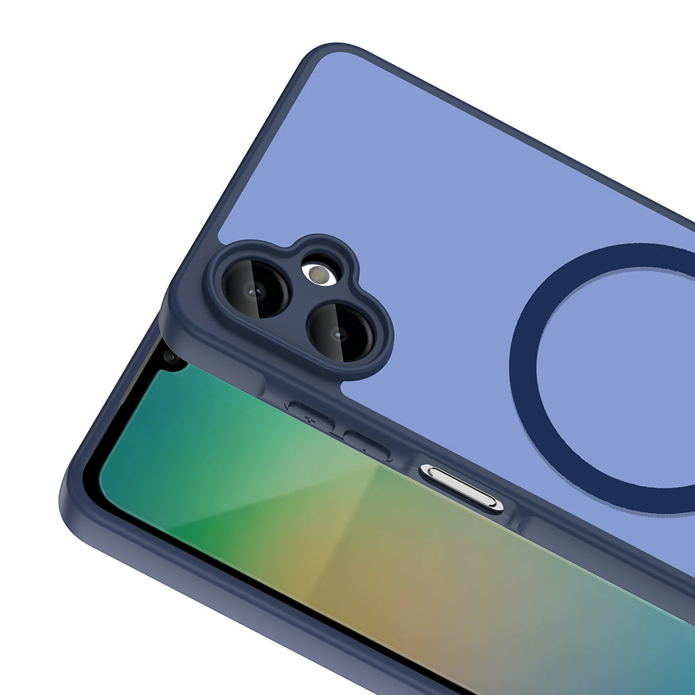 Galaxy A06 Kılıf M-safe Şarj Özellikli Zore Babet Kapak Lacivert