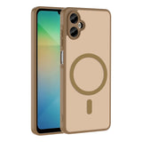 Galaxy A06 Kılıf M-safe Şarj Özellikli Zore Babet Kapak Kahverengi