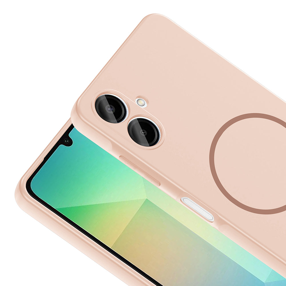 Galaxy A06 Kılıf M-safe Şarj Özellikli Zore Meta Kapak Kahverengi