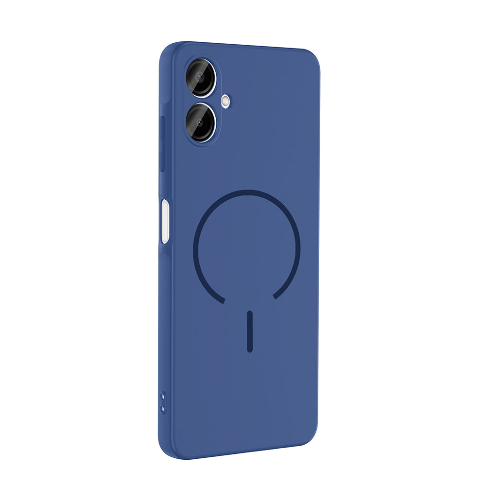 Galaxy A06 Kılıf M-safe Şarj Özellikli Zore Meta Kapak Lacivert