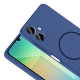Galaxy A06 Kılıf M-safe Şarj Özellikli Zore Meta Kapak Lacivert