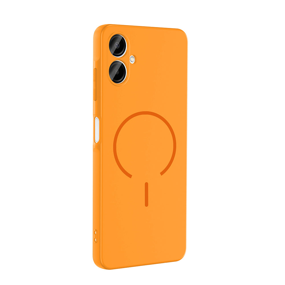 Galaxy A06 Kılıf M-safe Şarj Özellikli Zore Meta Kapak Mürdüm
