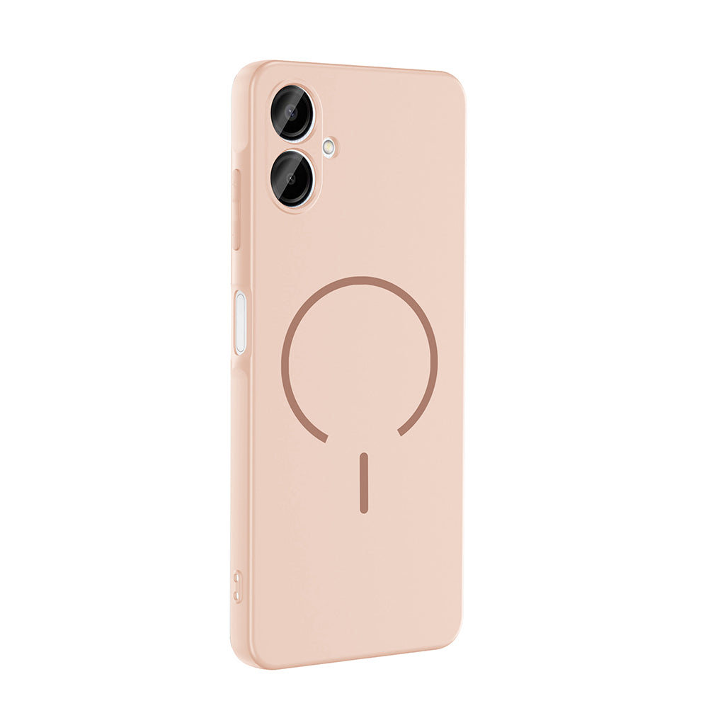 Galaxy A06 Kılıf M-safe Şarj Özellikli Zore Meta Kapak Mürdüm