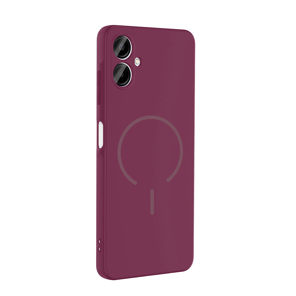 Galaxy A06 Kılıf M-safe Şarj Özellikli Zore Meta Kapak Lacivert