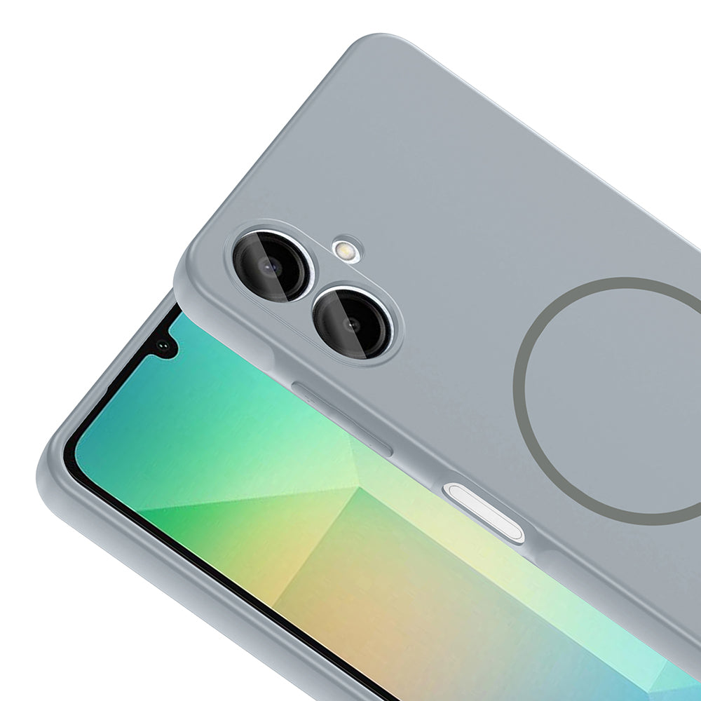 Galaxy A06 Kılıf M-safe Şarj Özellikli Zore Meta Kapak Mürdüm