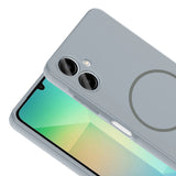 Galaxy A06 Kılıf M-safe Şarj Özellikli Zore Meta Kapak Lacivert
