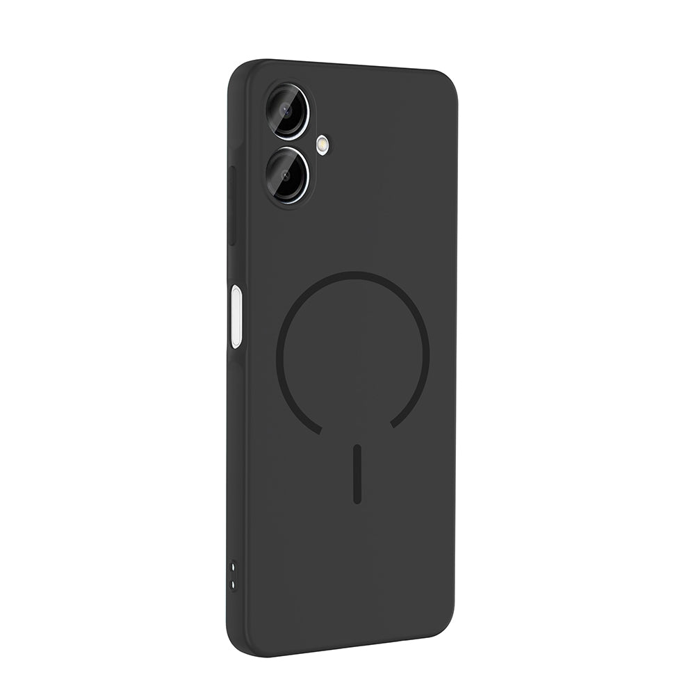 Galaxy A06 Kılıf M-safe Şarj Özellikli Zore Meta Kapak Titanyum-Gri